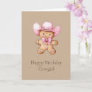 Search for cowgirl birthday cards Pink
