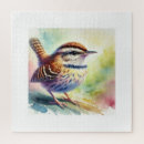Search for sparrow puzzles Watercolor