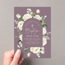Search for lavender christening invitations Botanical