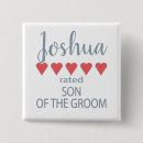 Search for bridal party badges Rehearsal dinner