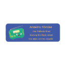 Search for retro music return address labels Funny