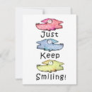 Search for fishes note cards Blue