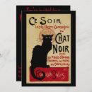 Search for art halloween invitations Black cat