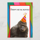 Search for gorilla invitations Funny