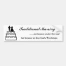 Search for traditional marriage bumper stickers Gay