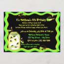 Search for fireflies birthday invitations Insect