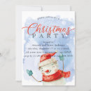 Search for snowman christmas invitations Watercolor