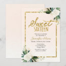 Search for ombre sweet 16 invitations Girly