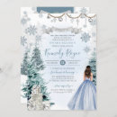 Search for light blue sweet 16 invitations Snowflakes
