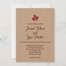 Search for maple leaf wedding invitations Burlap
