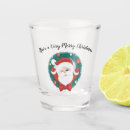 Search for santa claus shot glasses Merry christmas