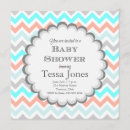 Search for coral and grey baby shower invitations Teal