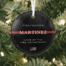 Search for firefighter christmas tree decorations Thin red line