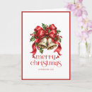 Search for retro bells christmas cards Red