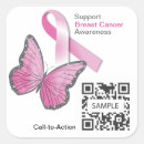 Search for pink ribbon butterfly stickers Health