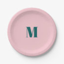 Search for monogram paper plates Modern