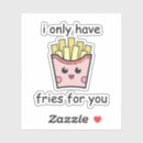Search for french fry stickers Funny