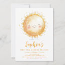 Search for sunshine 1st birthday invitations Yellow