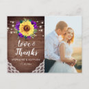 Search for wedding thank you postcards Rustic
