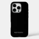 Search for plain black iphone cases Typography