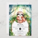 Search for sloth party invitations Whimsical