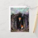 Search for red foxes postcards Forest