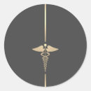 Search for gold caduceus stickers Medical