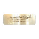 Search for gold feather return address labels Elegant