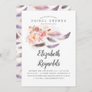 Search for feather bridal shower invitations Floral
