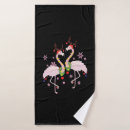 Search for flamingo christmas bath towels Santa claus