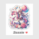 Search for pink and purple balloons stickers Unicorn