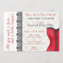Search for corset bridal shower invitations Red