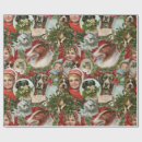 Search for cat dog christmas wrapping paper Pets