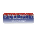 Search for red white and blue return address labels Americana