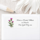 Search for thistles return address labels Scottish