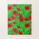 Search for poppy puzzles Watercolor