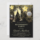 Search for gold foil confetti invitations Retirement party