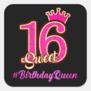 Search for pink queen stickers Sweet 16