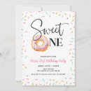 Search for shes a sweet one birthday invitations Doughnut