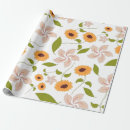 Search for thanksgiving wrapping paper Sunflowers
