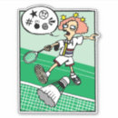 Search for play badminton stickers Shuttlecock