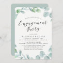 Search for wreath engagement party invitations Botanical
