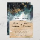 Search for blue and green wedding invitations Elegant modern