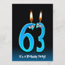 Search for 63rd birthday invitations Party