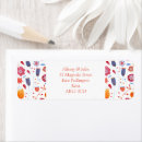Search for blue orange return address labels Modern