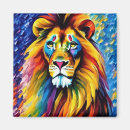 Search for lion portrait magnets Jungle
