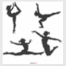 Search for silhouette gymnast stickers Girl