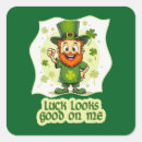 Search for good luck stickers St patricks day