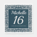 Search for blue and silver napkins Chic