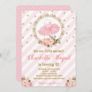 Search for ballet baby shower invitations Pink and gold
